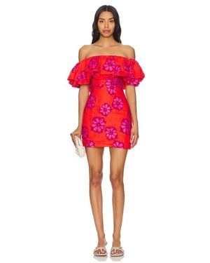 RHODE ROBE VIVI en Red - Rouge