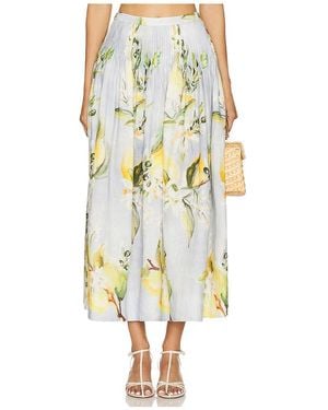 Nicholas Falda Midi Amabelle Pintuck En Color Bebe Azul Talla (También En 2, 4, 6) - Blanco