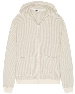 KROST Striped Zip Hoodie - White