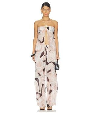 Cin Cin Coral Moonstone Drape Top - White