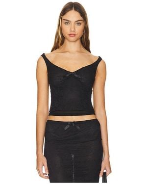 MAJORELLE Phoebe Top - Black