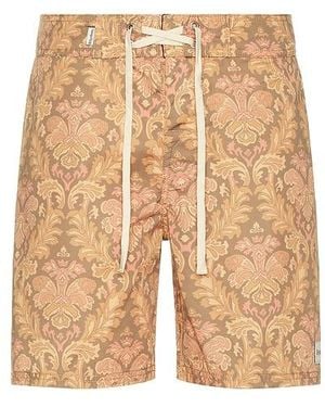 Rhythm Paisley Swim Short - Natural