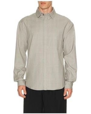 KROST Jordan Wool Plaid Shirt - Grey
