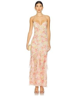 For Love & Lemons Elea Maxi Dress - White