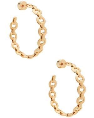 Jennifer Fisher Link Baby Hoop Earrings - Metallic