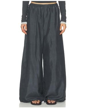 St. Agni Silk Adjustable Balloon Trousers - Black