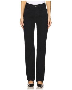 GRLFRND Sara Super High Rise Straight Jeans - Black