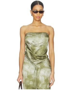 SNDY'S Lyra Print Top - Green