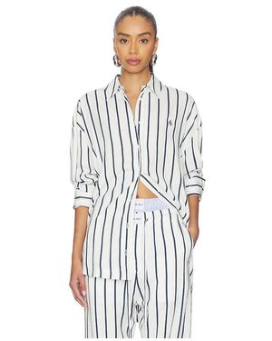 The Attico Striped Button Down Shirt - White