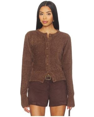 SNDY'S Cardigan Kailey Fluffy Knit - Braun
