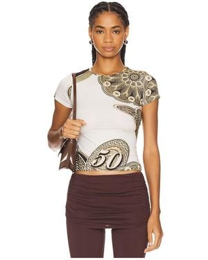Miaou Mini Tee - Brown