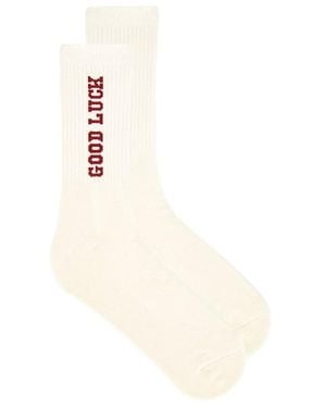 Darling Good Luck Sock - White