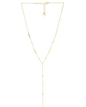BRACHA Collar Lariat Arlo En Color Oro Metálico Talla - Blanco