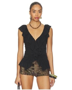 Free People Blythe Vest Top - Black
