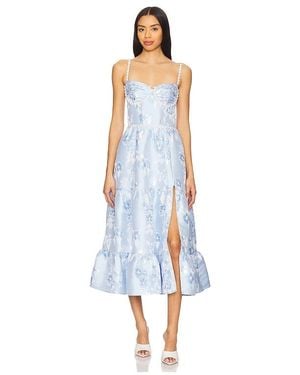 V. Chapman Lorenza Midi Dress - White