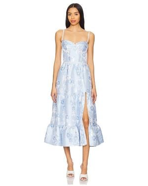 V. Chapman Lorenza Midi Dress - White