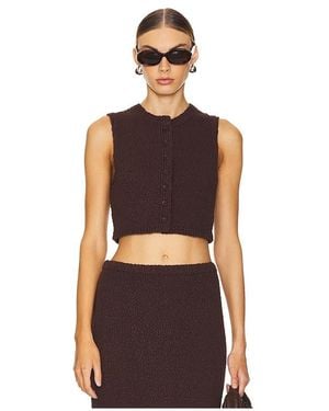 Lovers + Friends Agnese Cropped Vest - Red