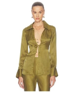 SRG Sid Cupro Top - Green