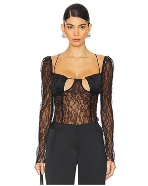 Ceren Ocak Lace Top - Black