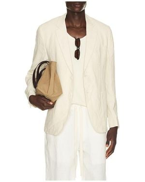 Percival Tailored Linen Blazer - Natural