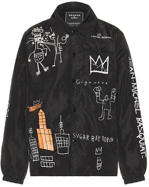 Reason Basquiat King Pleasure Coach Jacket - Black