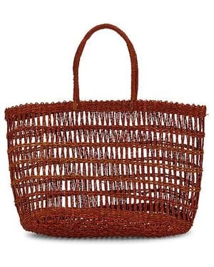 Casa Clara Bolso Tote Beach Party En Color Bronce Talla En - Rojo