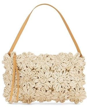 Poolside The Ravello Floral Shoulder Bag - White