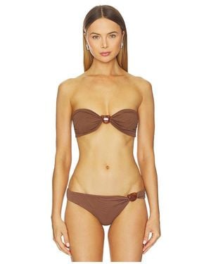 FELLA SWIM F E A Eli Bandeau Bikini Top - Natural