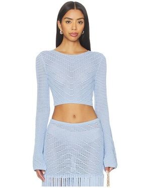 Devon Windsor Erin Longsleeve Top - Blue