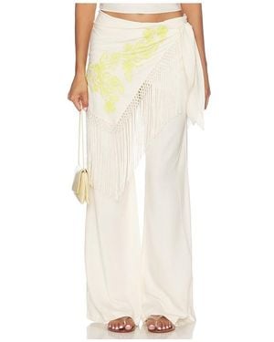Amanda Uprichard Calandra Trousers - Natural