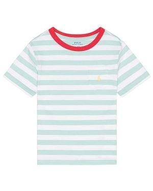 Polo Ralph Lauren Short Sleeve Jersey Knit Striped T-Shirt - Blue