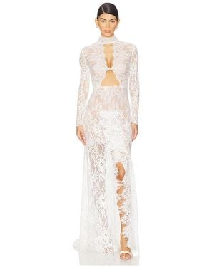 Bronx and Banco Eleanor Lace Gown - White