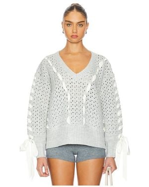 For Love & Lemons Strick Liberty - Weiß