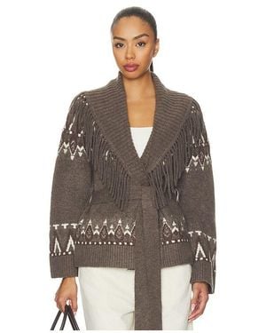 Jonathan Simkhai GILET FAIR ISLE ANAISE en Taupe - Marron