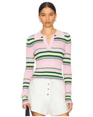 Monse Striped Top - White