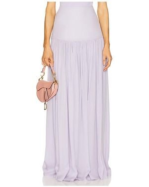 Helsa Diaphanous Maxi Skirt - Purple