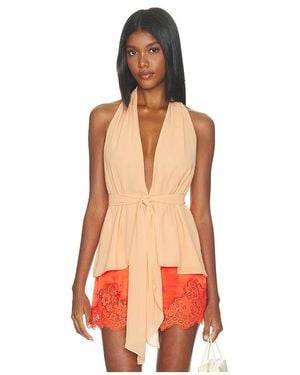 Lovers + Friends Demi Top - Red