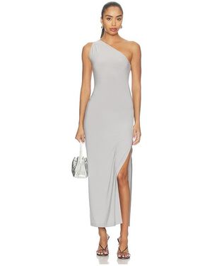 Norma Kamali X Lifestyle One Shoulder Long Dress - White