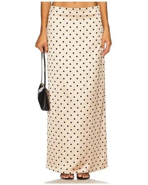 MORE TO COME Elianna Midi Skirt - Natural