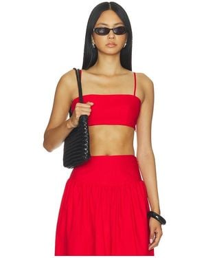 Susana Monaco Poplin Crop String Top - Rot