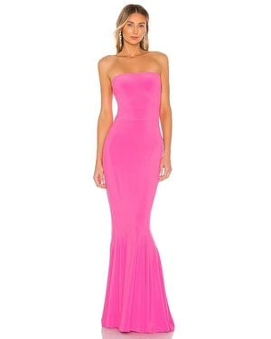 Norma Kamali X Revolve Strapless Fishtail Gown - Pink