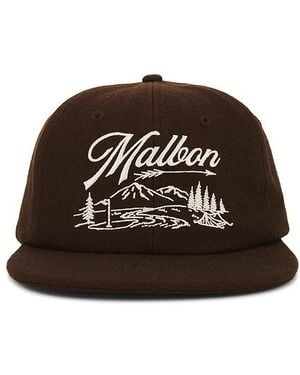 Malbon Golf Highland Wool Painters Hat - Brown