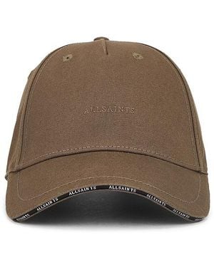 AllSaints Base-Cap Sandwich Brim Logo - Natur