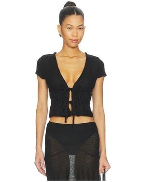 With Jean Francis Top - Black