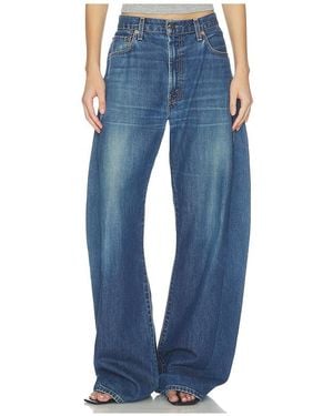 aligrace The Monroe Barrel Jean - Blue