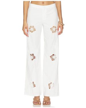 MORE TO COME Blanca Pant - White
