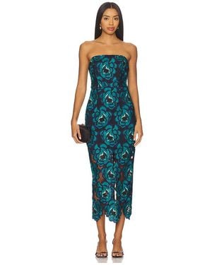 MILLY Vestido Floreciente Kait En Color Azul Turqueza Talla (También En 10, 4, 6, 8)
