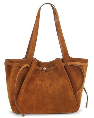 Tory Burch Romy Suede Tote Bag - Brown