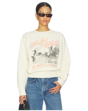 Anine Bing Harry Shrunken Sweatshirt Surfer - Natural