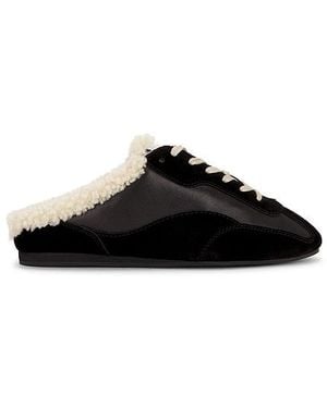 Jonathan Simkhai Georgie Shearling Slip On - Black